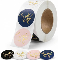 Thank You Stickers Small Business – 1 Rolls 500 Pieces Thank You for Supporting