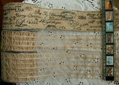 Burlap JUTE Braid 50 & 75mmWide & 60mmMesh 2 Metre Lengths 3 Style Choice GT BRD