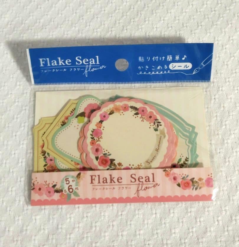 Cute Flower Flake Stickers 5 s 30 Pieces Kawaii Japanese Floral