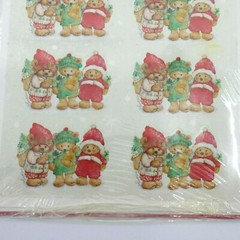 Vintage Hallmark Stickers Christmas MARY HAMILTON MARYS BEARS TEDDY New in Pack