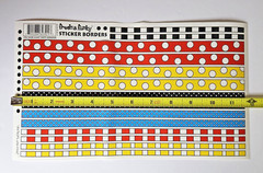 Vintage Fresh & Funky Border Stickers MINI DOTS BORDERS STK300B – New Old Stock