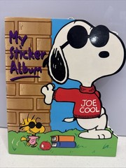 Vintage Sandylion Sticker Album Snoopy Joe Cool Peanuts 20 Pages