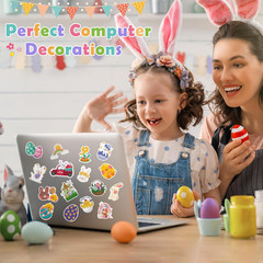 Easter Stickers | 120 PCS Egg Bunny Stickers for Kids -Easter Egg Stuffers – Vin