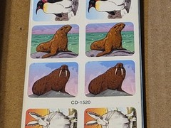 120 Polar Animal Stickers Cd-1520 Carson Dellosa Arctic Wildlife Zoo Animals