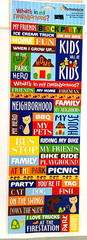 Reminisce Neighborhood Cardstock Stickers 2 Double Sided Sheets 2010 Scrapbook