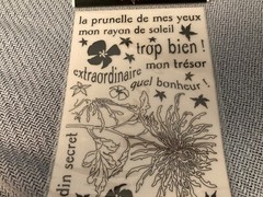 Flowers and French language words & phrases Rubons- Rouge de garance