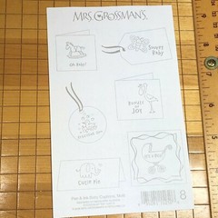1 Mrs Grossmans Pen Ink Baby Captions Multi Color Stickers Boy Girl