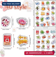 Wakawaga 800pcsTeacher Classroom Motivational Stickers for Kids Students | Rewar