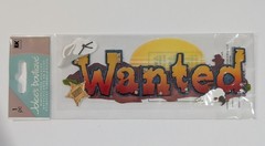RARE Jolee’s Wanted Cowboy Wild West Scrapbooking Title Sticker