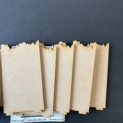 That’s Crafty Dinky Jagged Edge Chipboard MDF Collage Mixed Media Set of 5