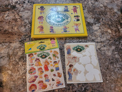Vintage Cabbage Patch Scrapbook plus Puffy Stickers