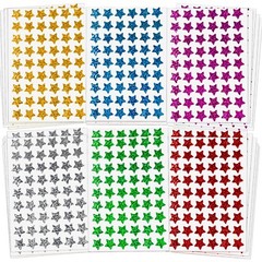 1620 Pack, 6 Colors, Holographic Small Star Stickers for Kids Reward, Behavio…