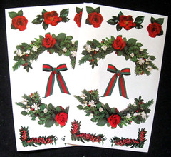 Mrs Grossman Vintage Two 4×6 inch ‘Christmas Garland’ Sticker Sheets