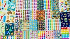 850 Fun STICKERS! Cheerful Themes Bright Colors Creative Project DIY