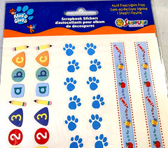 Sandylion Blue’s Clues Clear Sticker Borders 2003 Vintage NOS Scrapbook