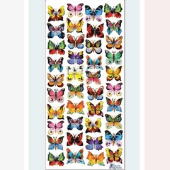 Violette Stickers – Colorful Painted Butterflies Sticker Sheet – Planners