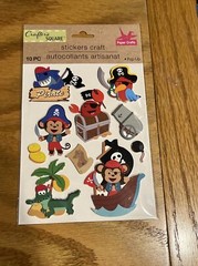 Crafter’s Square Pirate Pop-Up Stickers 10 count