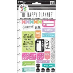 The Happy Planner Create 365 Get Paid 279 Pieces Stickers, PPSP-84