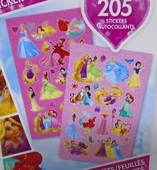 American Greetings Stickers Pad Disney Princess Belle Snow White Mulan 205 Pcs