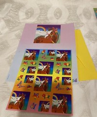Vintage Lisa Frank Sticker Sheet S247 And 1 Stationery Sheet