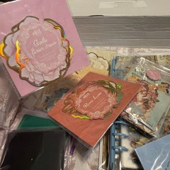 Huge lot Of Scrapbooking Stickers NEW Vintage Floral Stamps People and More!