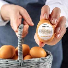 600 PCS Farm Fresh Eggs Carton Labels Egg Stickers 2 Inch 2 Inch,