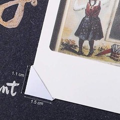 2040 Pieces Photo Corners Stickers for Photo Album Scrapbook Black / White