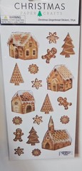 Christmas Paper Crafts Gingerbread 19pc Stickers, BRAND NEW