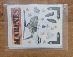 Creative Memories Sticker Pack Marines Stars & Stripes NIP