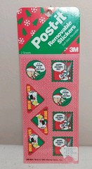 VINTAGE 1991 Lot of 4 Christmas Looney Toons, Disney Post it Removable Stickers