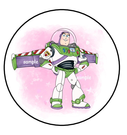 30 BUZZ LIGHTYEAR, TOY STORY STICKERS ENVELOPE SEALS LABELS 1.5″ ROUND, CUSTOM
