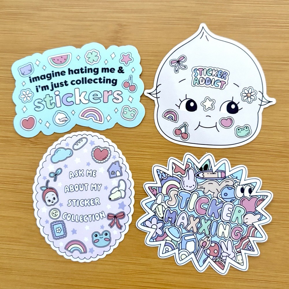 Sticker Addict Vinyl Stickers Multicolor, Planner, Scrapbooking, Die-Cut
