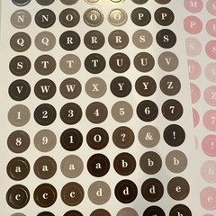 Lot Of 24 Sheets All My Memories Alphabet Stickers Alpha Blocks Alpha Rounds