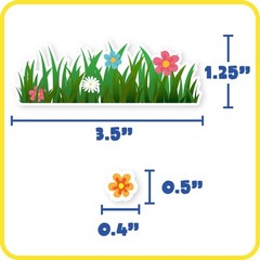 READY 2 LEARN Foam Stickers – Garden – Pack of 168 – Self-Adhesive Stickers for