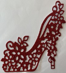 VICTORIAN SHOE Die-Cuts(3pc)Stripper Heel•Dancing•Glitter•Metallic•Prismatic•