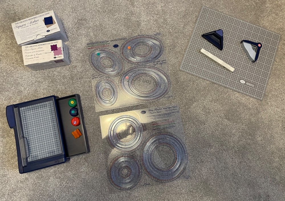 Creative Memories scrapbooking tools-cutting systems, trimmer, blades orig. $160