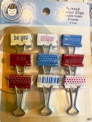 NWOT Li’l Davis Designs Painted Binder Clips 72-piece Set