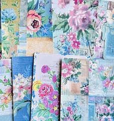 Scrapbook Junk Journal Collage Art Paper Crafting Kit 12 Pages Each 8.5×11” #BE6