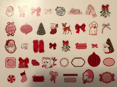 RECOLLECTIONS HOLLY JOLLY DIE CUT SHAPES EPHEMERA 40 PC CHRISTMAS 2025 ~ NEW