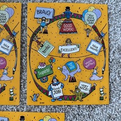 Vintage 80s 1990s American Greetings AGC Hallmark Circus Ring Bravo Stickers Lot