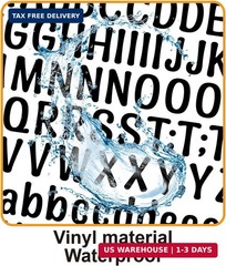 3040Pcs 20 Sheets Small Letter Number Stickers, 0.5inch Colorful Self-Adhesive V
