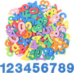 260PCS Foam Number and Letter Stickers for Crafts, DIY, Scrapbooking