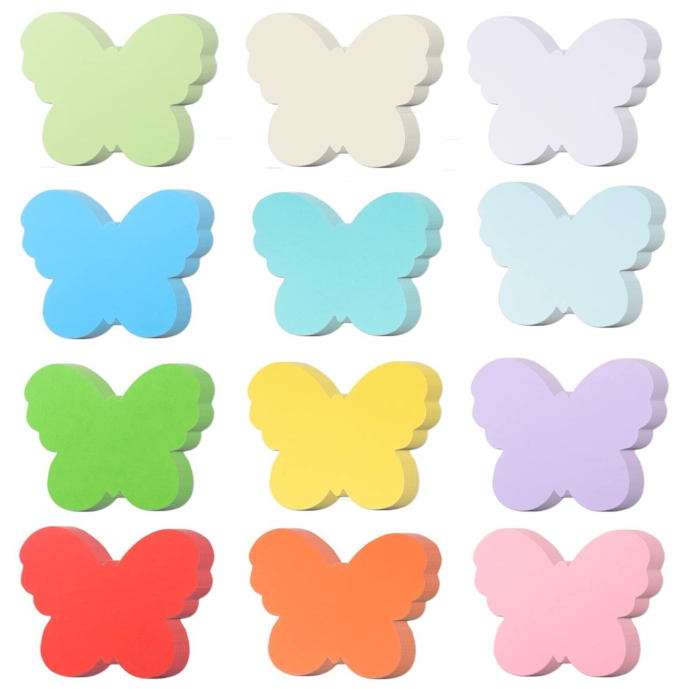 144 Pcs Butterfly Cutouts Paper Butterflies 7» Assorted Color Spring Butterf…