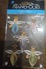 Provo Craft Third Dimension Stand-Outs Angels x5 Stickers Scrapbook Crafts