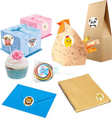 600 round Land Animal Stickers in 16 Designs, Each 1.5″ Diameter