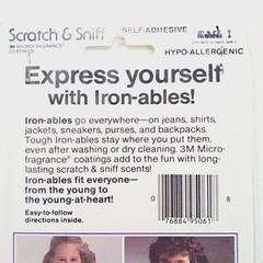 VTG 1983 Mark 1 Scratch N’ Sniff Butterfly Iron-Ables Patch Purple Orange Pink