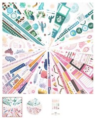 NEW Boho Stickers by Recollections™ STICKER BOOK 780 Pcs Bohemian Elephant Cacti