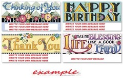 MARY ENGELBREIT 12 RECTANGLE BLANK ADDRESS LABELS STICKERS, 4 designs