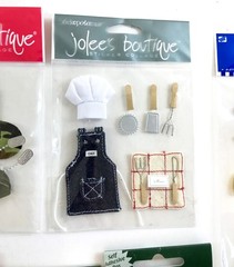 Jolees Boutique Card Connection 3D Sticker LOT Sports Military Kitchen Garden