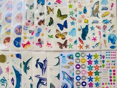 250+ Stickers | Animal Bird Aquarium SEA LIFE Creatures Floral Insect MXD Themes